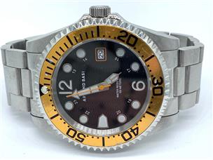 Arman Basi Rocket Watch Orange Bezel Stainless Steel Very Good Buya